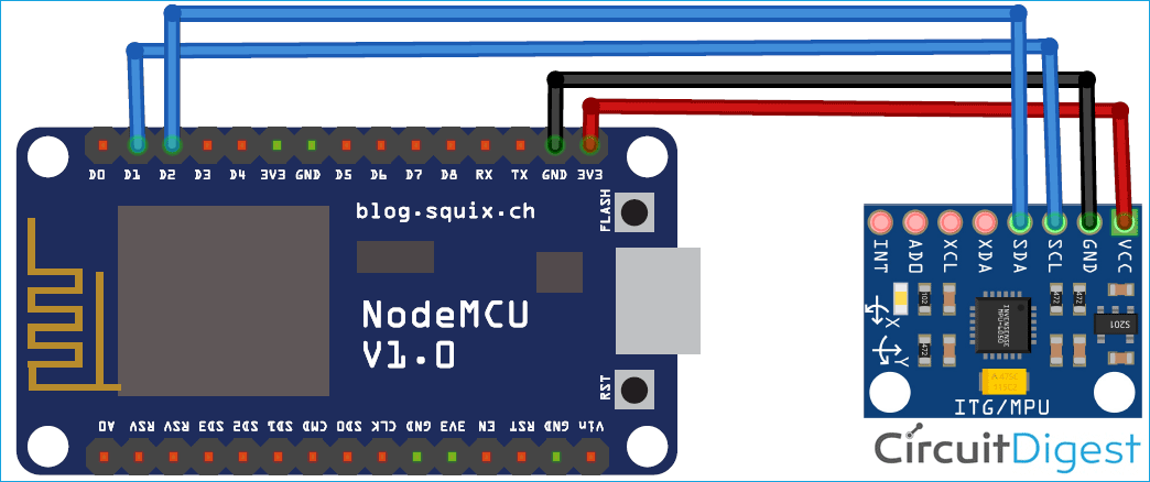 Interfacing MPU6050 Gyro Sensor with ESP32