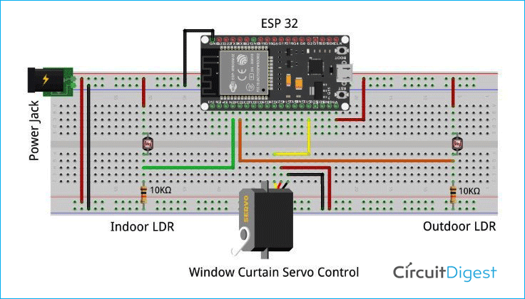 Smart Curtains Circuit Diagram