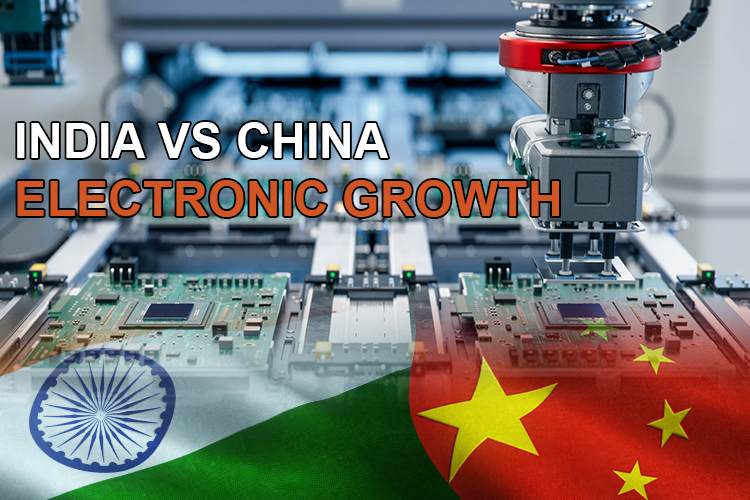 Electronic Growth, India Vs China