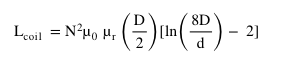 Coil Inductance Calculator Formula