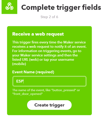 Create trigger