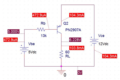 PSPICE Simulation of BJT as Switch 3