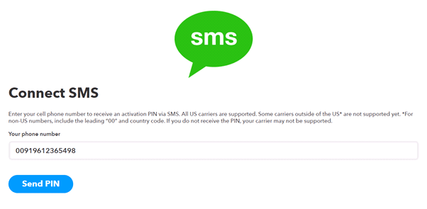 SMS applet