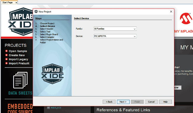 creating-new-pic-project-in-MPLABX-select-device