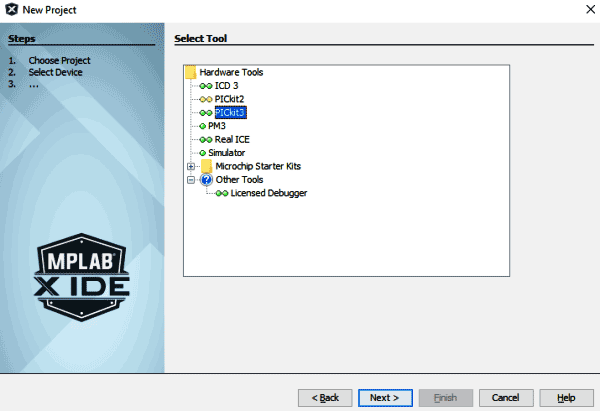 creating-new-pic-project-in-MPLABX-select-tool