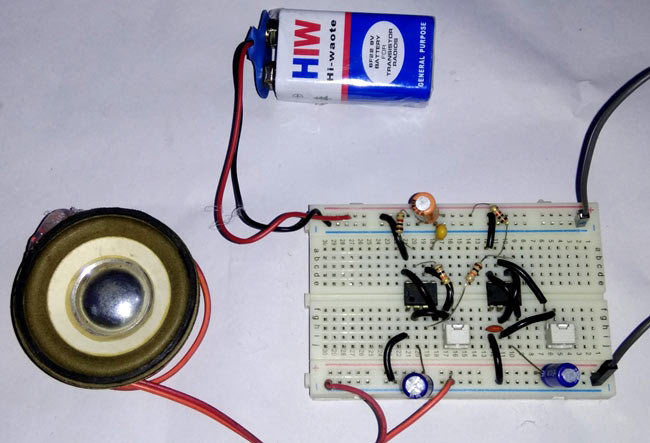 ding dong sound generator door bell circuit