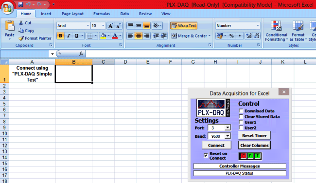 logging data to excel sheet using Arduino and PLX-DAQ