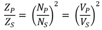 Audio Transformer Impedance Ratio