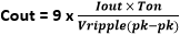 Calculating output capacitor value