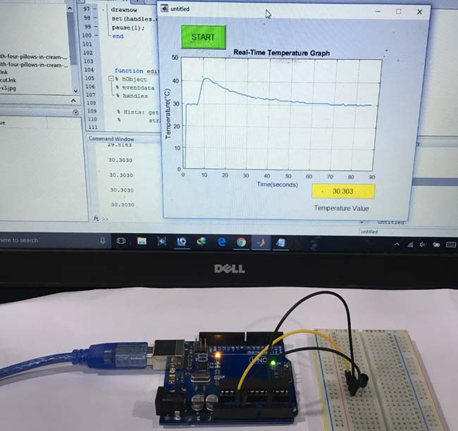 Circuit Hardware for Plot Graph using MATLAB