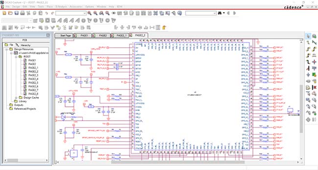 Circuit designing using OrCad