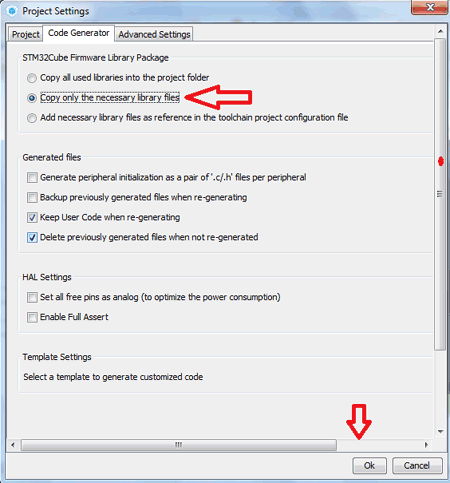 Copy necessary Library files for Programming STM32F103C8