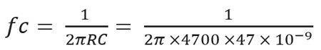 Cut-off Frequency formula