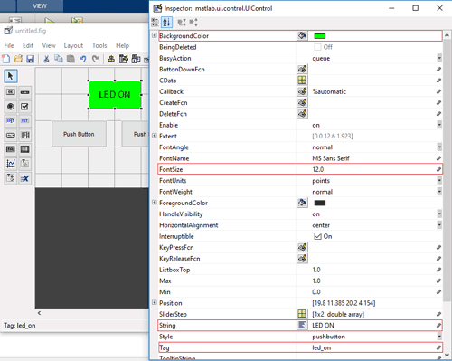 Designing GUI for Sending data from MATLAB to Arduino via Bluetooth