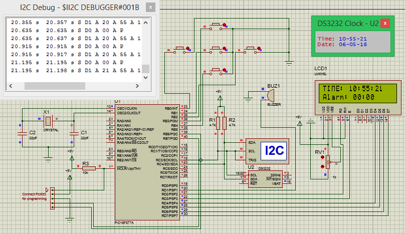 Digital Alarm Clock Simulation