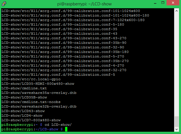 Enable LCD by Command in Pi