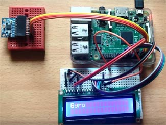 Gyroscope with Raspberry-Pi