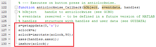 Image Processing Code for Rotating Image Anti Clockwise