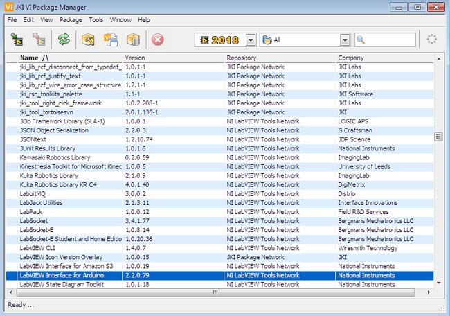 LabVIEW Interface for Arduino