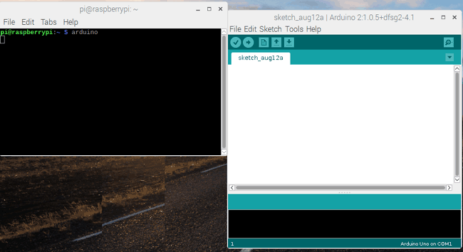 Launching Arduino IDE in Pi