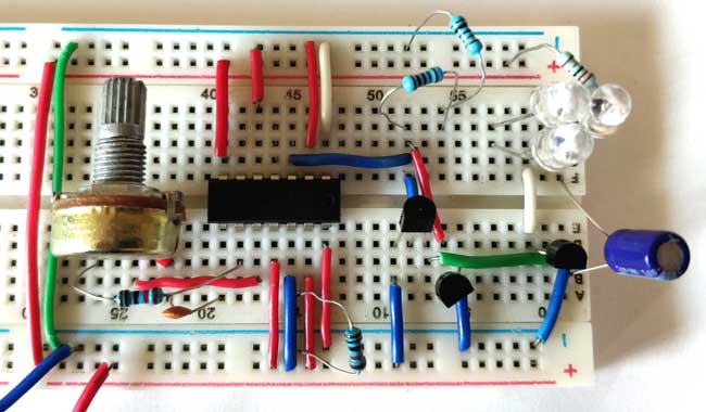 Long Range IR Transmitter Circuit hardware