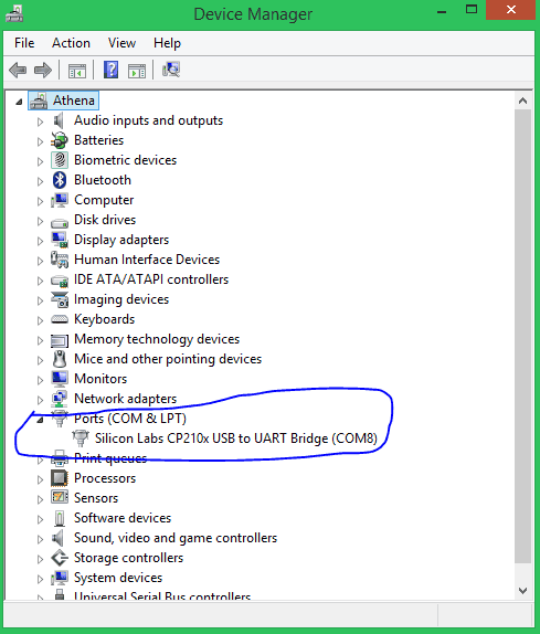 Open device manager and check to which com port your ESP32 is connected 