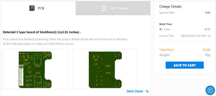 Ordering Breadboard Power Supply Circuit PCB