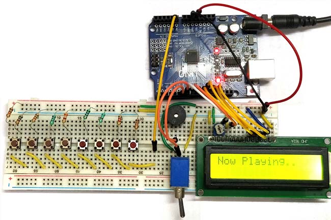 Replaying generated tone on Arduino based piano