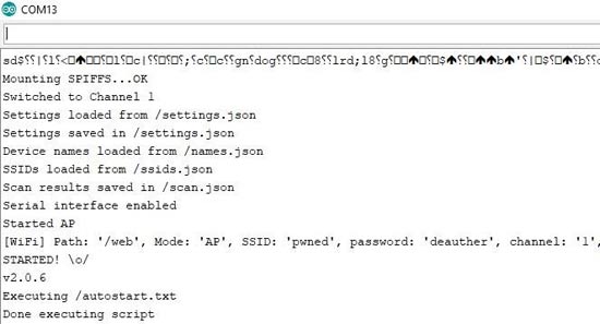 Running the NodeMCU Wi-Fi Jammer