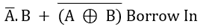 Simplified Full Subtractor Boolean Expression