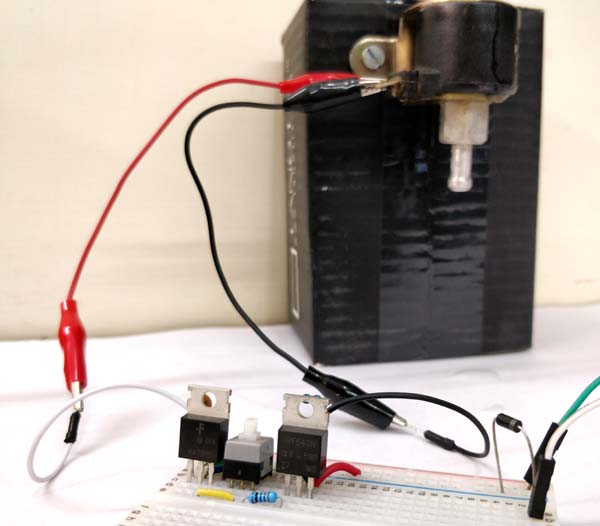 Solenoid Driver Circuit Hardware