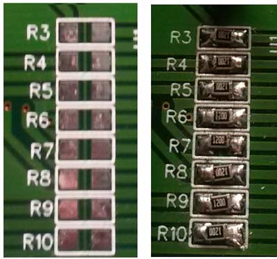 Surface mounted PCB