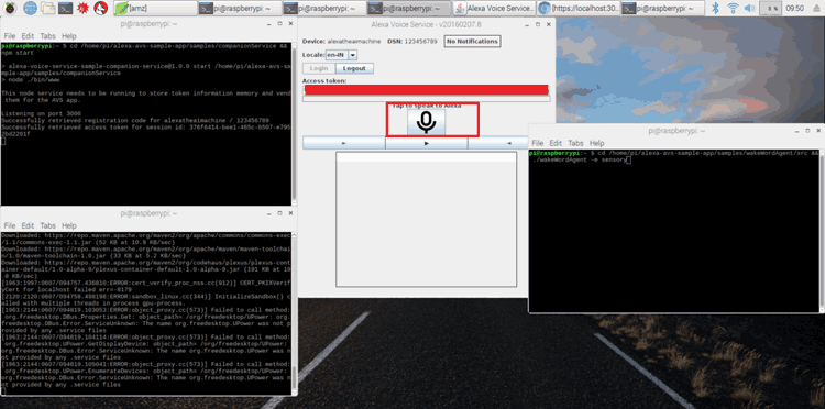 Testing Alexa using Raspberry Pi