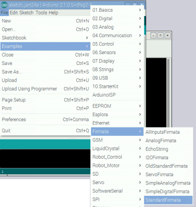 Upload PyFirmat Firmware on Arduino