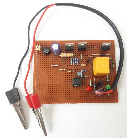 float charger circuit pcb frontside