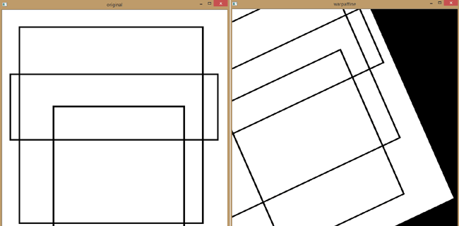 Affine Transform using OpenCV