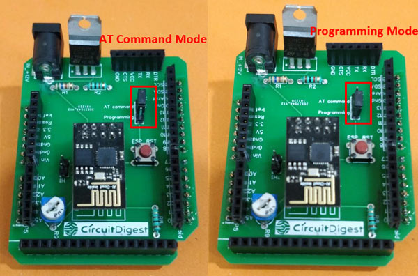 Arduino Wi-Fi Shield Programming mode and AT mode