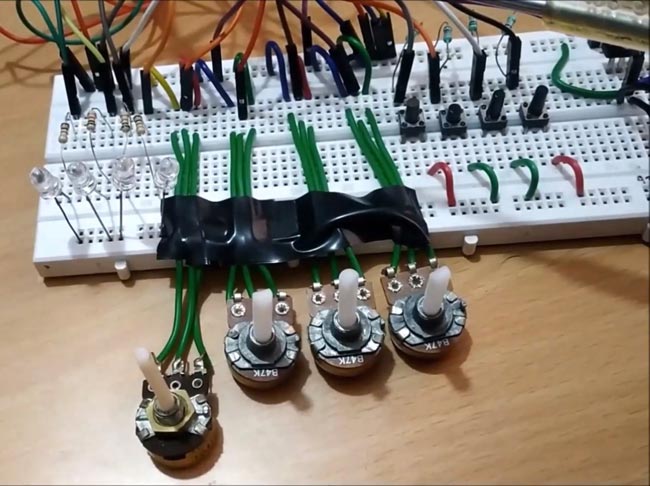 Circuit Hardware for Robotic Arm using ARM7 LPC2148 ARM Microcontroller