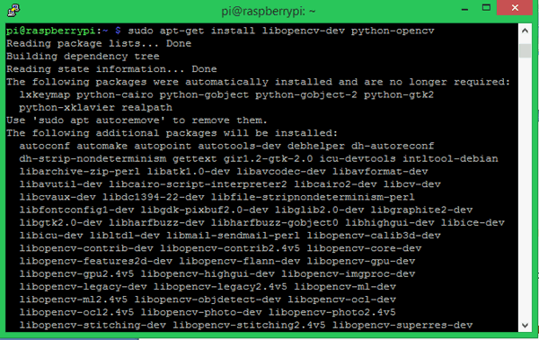 Compile OpenCV on Raspberry Pi using CMake