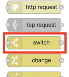 Edit Switch for Flow in Node-RED