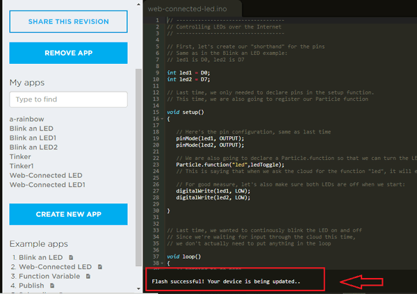 Flashing Raspberry Pi using Particle Cloud