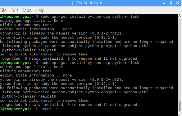 Flask Setup in Raspberry Pi for Controlling Garage Door