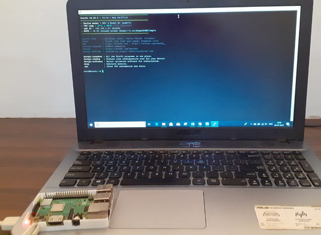 Hardare setup for Diet Pi on Raspberry Pi