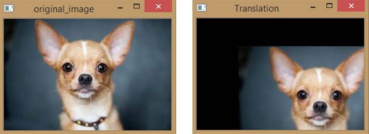 Original Image to Translated Image using Python OpenCV