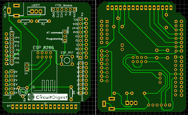 Arduino WiFi Shield PCB Design