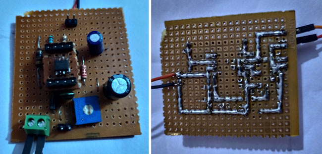 Soldered Boost Converter Circuit Hardware