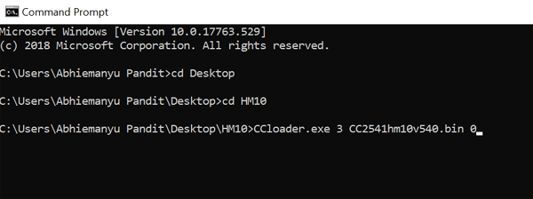 Steps to Update Firmware in HM10 Bluetooth Module