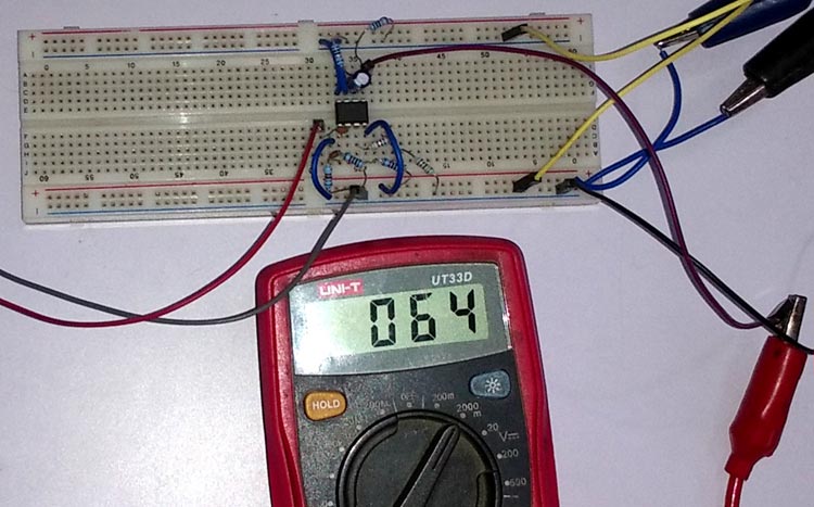 Frequency to Voltage Converter Circuit Hardware