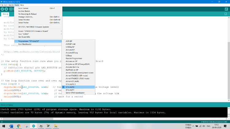 Arduino Blink Program