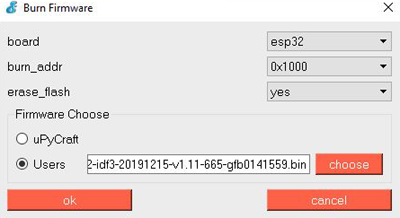 Flashing the MicroPython Firmware on ESP32 Board